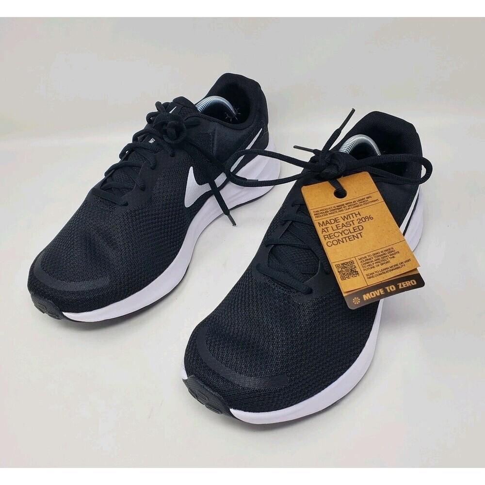 Nike Revolution 7 Wide Road Running Shoes Black White FB8501-002 Men's Size 11 - Picture 2 of 12